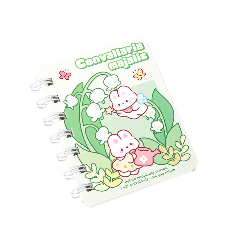 A7线圈本速写本线圈本不割手可爱少女卡通口袋便携学生记事本A7 Spiral-Bound Sketchbook—Cute, Cartoon-Style, Pocket-Sized, Portable Student Notebook That Won’t Cut Your Hands