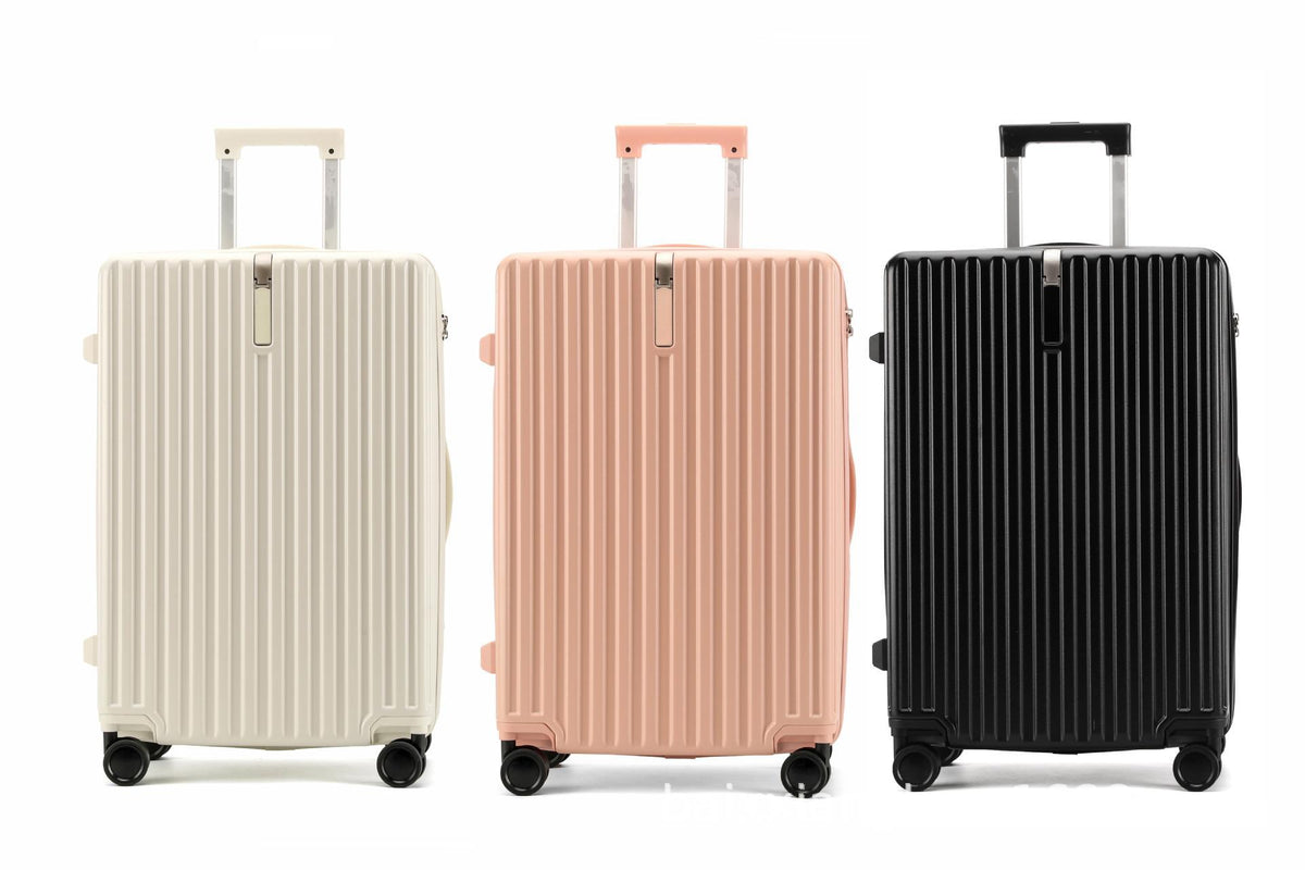 20寸登机箱大容量24寸托运防爆静音轮行李箱代发定制20-inch carry-on suitcase; large-capacity 24-inch checked luggage with impact-resistant, silent wheels; customised and dispatched on your behalf