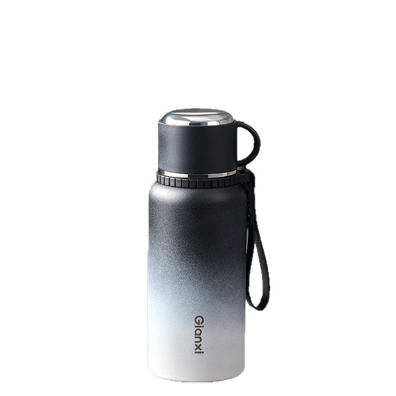 GIANXI捷安玺大容量保温杯车载便捷水杯茶水分离泡茶杯Large-Capacity Insulated Travel Mug: Convenient Car Cup with Separate Tea and Water Compartments for Brewing Tea