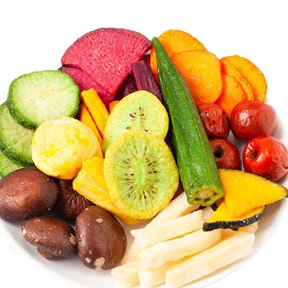 混合什锦果蔬脆片散装10kg脱水蔬菜干即食零食果干批发散装批货Mixed Assorted Fruit and Vegetable Crisps, Bulk 10kg – Dehydrated Vegetables, Ready-to-Eat Snacks, Dried Fruit – Wholesale, Bulk Purchase