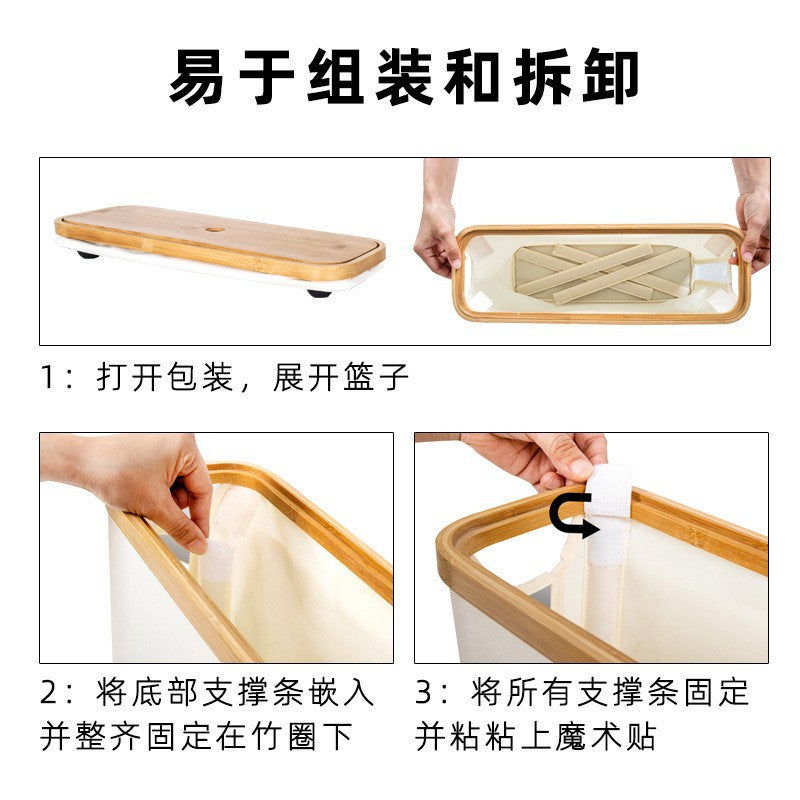 卫生间纸巾收纳篮卷纸收纳盒可透视窗口布艺收纳纸巾筒跨境热卖Bathroom tissue storage basket, toilet roll holder with see-through window, fabric tissue holder – a cross-border bestseller