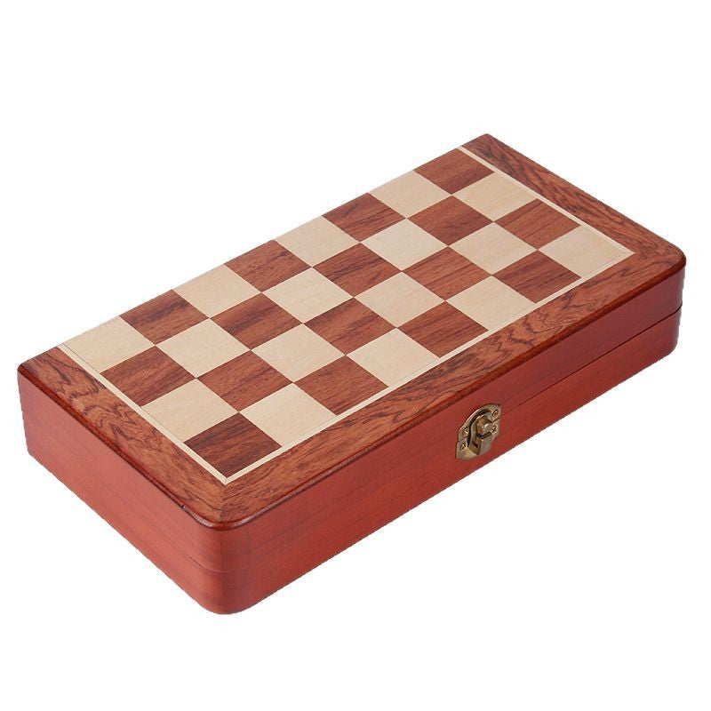 厂家直销国际象棋 木制拼格国际象棋 折叠棋盒国际象棋Factory-direct chess sets, wooden checkerboard chess sets, folding chess box sets