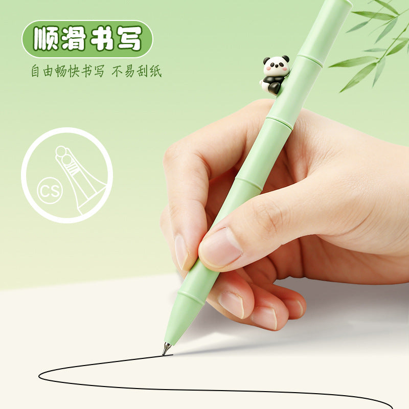 熊猫扭扭笔卡通新款中性笔盒装学生刷题笔高颜值顺滑签字笔 Panda Twist Pen Cartoon-Style Ballpoint Pen Set—Student Practice Pens, Stylish and Smooth-Writing Ballpoint Pens