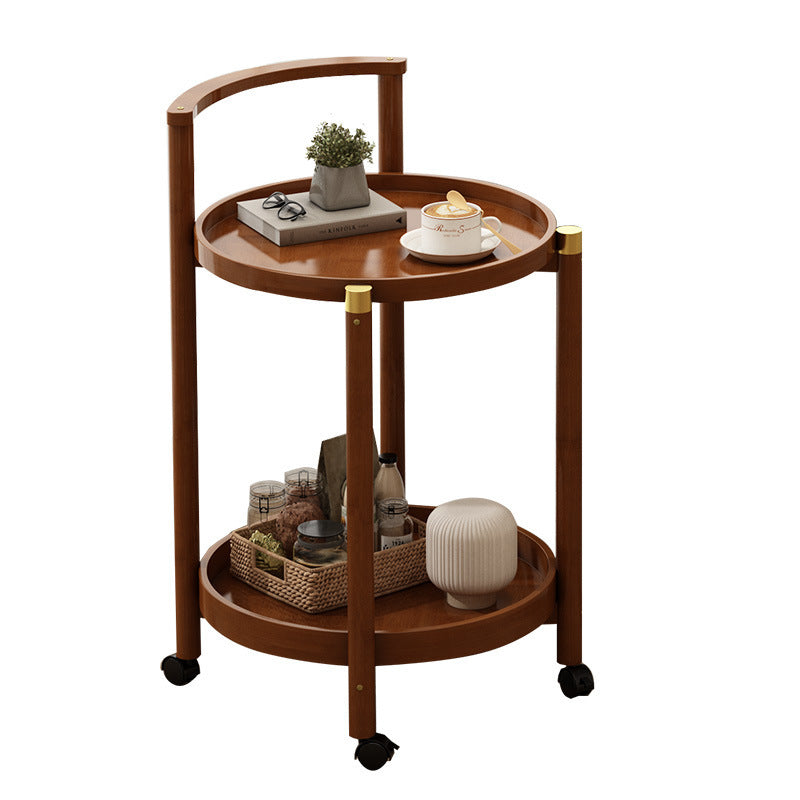 圆形边几可移动小架子多肉置物架家用沙发边柜简约收纳架Round side table, portable small stand, succulent display stand, home sofa side cabinet, minimalist storage rack
