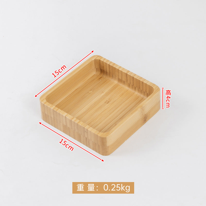 木质干果盘实木糖果点心围炉煮茶托盘家用中式茶盘订婚结婚果盘盒Wooden dried fruit tray, solid wood sweet and biscuit tray, tea-brewing tray for gathering round the fire, home-use Chinese-style tea tray, engagement and wedding fruit tray box