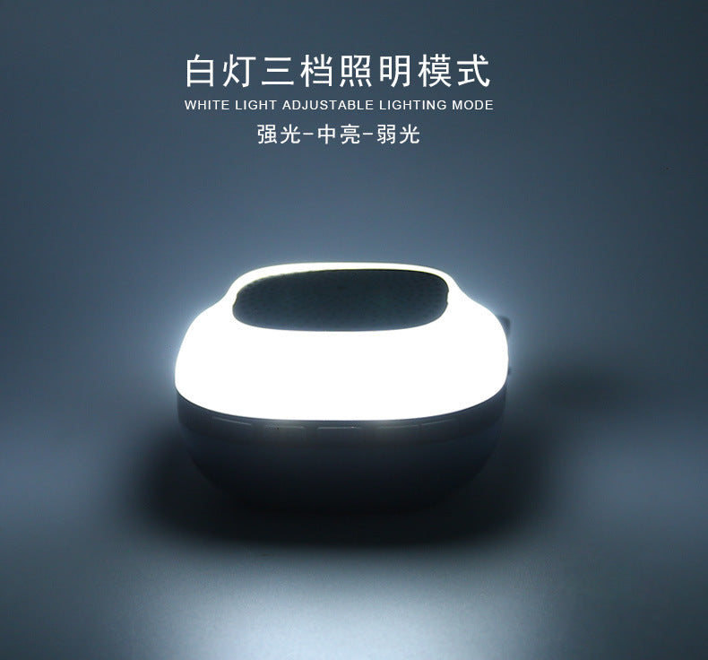 户外蓝牙迷你小音箱骑行led小夜灯usb充电露营音响LED照明灯Outdoor Bluetooth mini speaker, cycling LED night light, USB-charged camping speaker, LED light