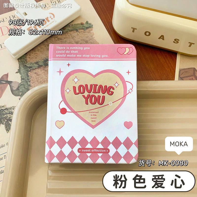 MOKA口袋本A7复古笔记小本子便携随身单词本小号迷你横线记事本 MOKA Pocket Notebook A7 Retro Notebook, Compact and Portable Vocabulary Notebook, Small Mini Lined Notepad