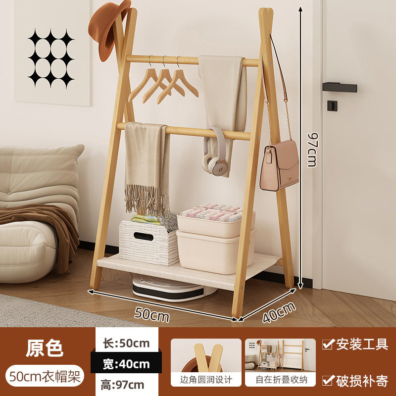 晾衣架交叉毛巾架落地折叠阳台晾被小型简易伸缩晒衣架子Clothes drying rack, cross-shaped towel rack, freestanding folding balcony quilt drying rack, small and simple telescopic clothes drying rack