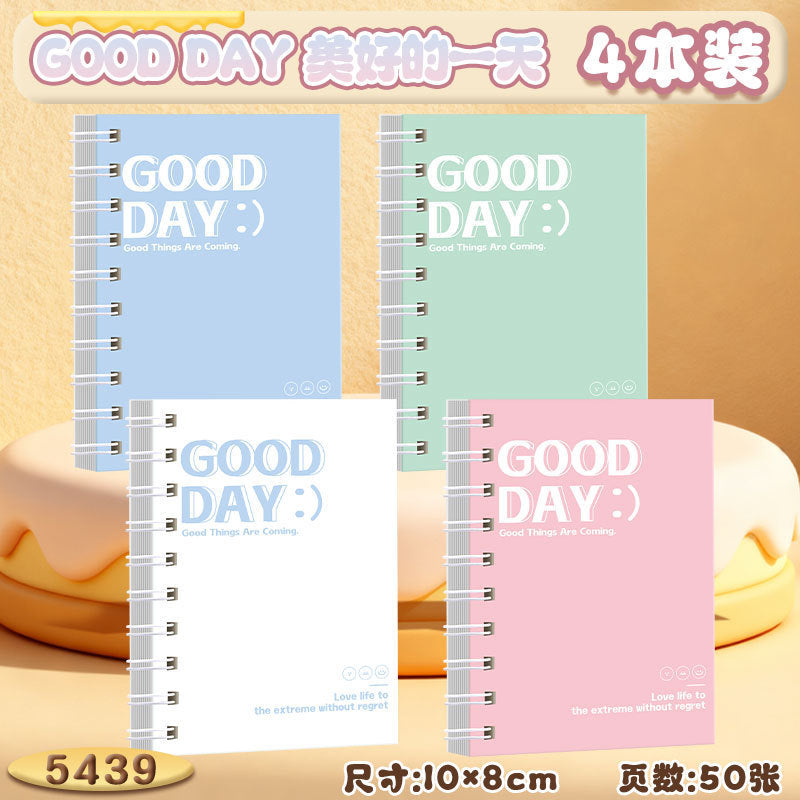 可爱多用途A7线圈本高颜值笔记本子ins初高中学生横线记事本Cute, Multi-Purpose A7 Spiral-Bound Notebook: Stylish Notebook for Middle and High School Students with Ruled Pages