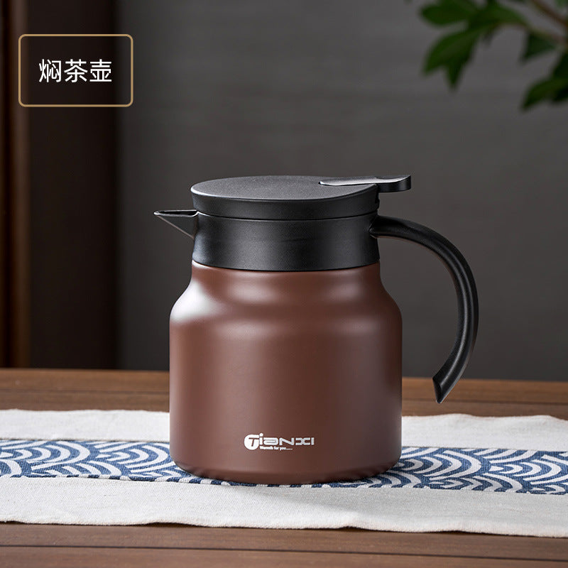 家用一键出水陶瓷内胆保温泡茶壶 大容量茶水分离老白茶焖茶水壶Home Use One-Touch Water Dispensing Ceramic-Lined Insulated Teapot with Large Capacity and Separate Tea and Water Compartments for Steeping Aged White Tea
