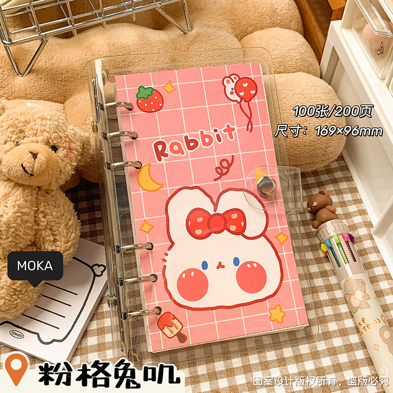 MOKA少女心手账本套装素材大礼包高颜值活页线圈本学生女生笔记本MOKA Girly Planner Set: A Huge Bundle of Materials—Stylish Spiral-Bound Notebook for Students and Girls