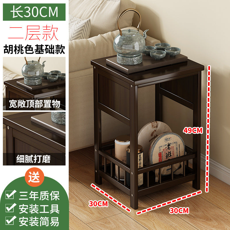 简易小茶几柜小桌子茶水间移动茶台客厅家用茶杯具泡茶桌简约现代Simple small tea cabinet, small table, tea corner, portable tea stand, living room, home use, teacup set, tea-making table, minimalist and modern