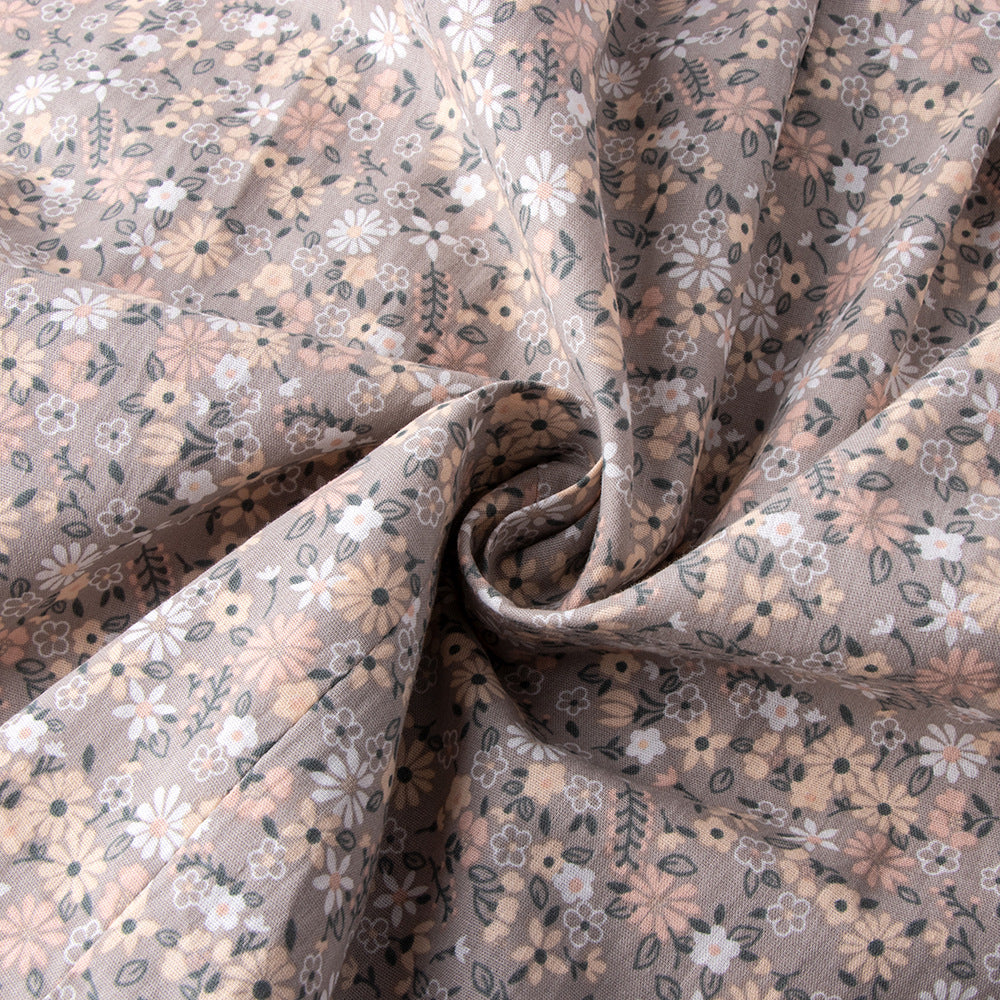 女童打缆飞袖连衣裙绣花婴儿裙田园风小碎花宝宝裙 Girls' Ruffle-Sleeve Dress, Embroidered Baby Dress, Rustic-Style Baby Dress with Small Floral Print