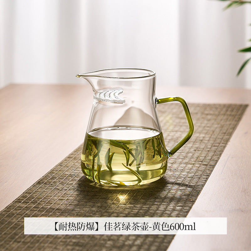 捷安玺茶水分离泡茶壶耐高温煮茶壶家用烧水壶高硼硅玻璃滤茶水壶Tea-Water Separation Teapot, Heat-Resistant Tea Kettle, Household Kettle, High-Borosilicate Glass Tea Strainer Kettle