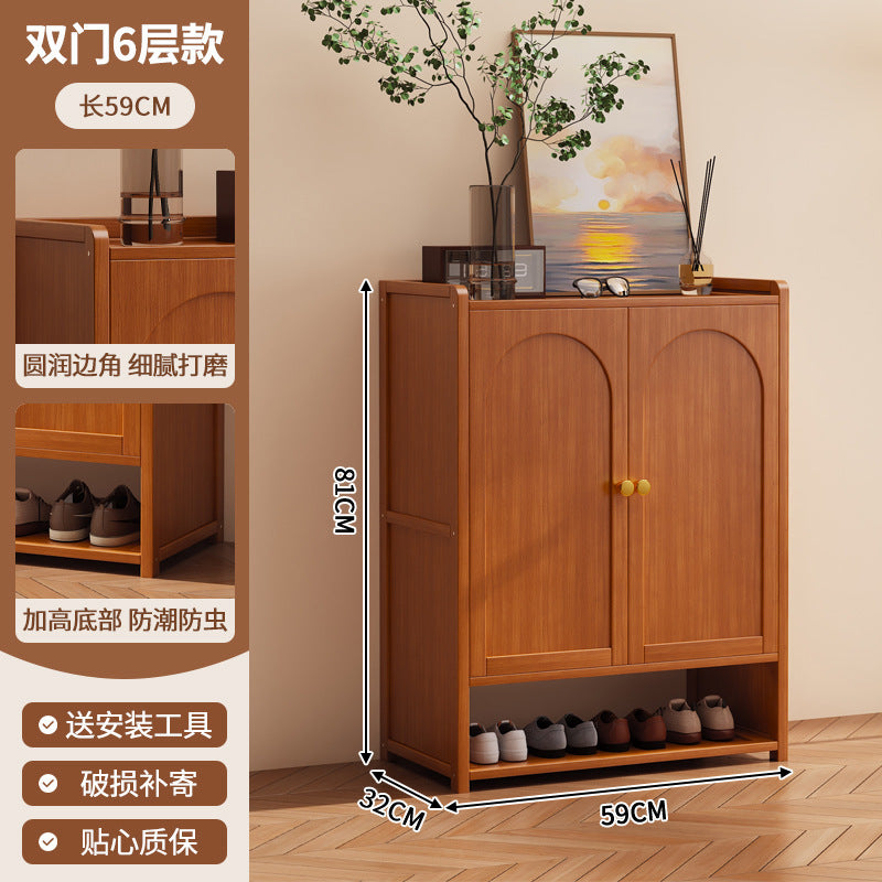 鞋柜家用门口一体多层简易玄关收纳置物架轻奢家居大容量防尘鞋架Shoe Cabinet: Simple, Multi-Tiered All-in-One Entryway Storage Unit for the Home – Light Luxury Style, Large Capacity, Dust-Proof Shoe Rack