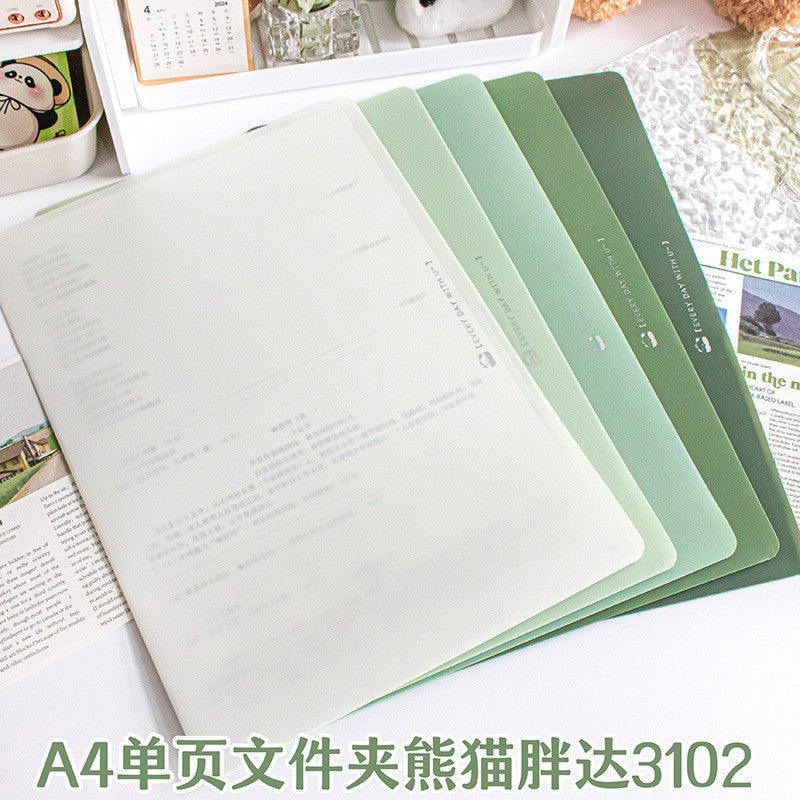 卡皮巴拉A4资料册透明插页文件夹可爱卡通学生试卷奖状收纳册Capybara A4 Document Folder with Clear Pockets—Cute Cartoon-Style Student Test Papers and Certificates Storage Folder
