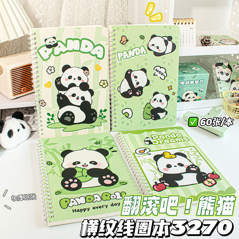 卡皮巴拉线圈本A5记事本加厚笔记本子防水横线本高颜值日记本 Capybara Spiral-Bound A5 Notebook, Thick-Paged, Waterproof, Lined, Stylish Diary