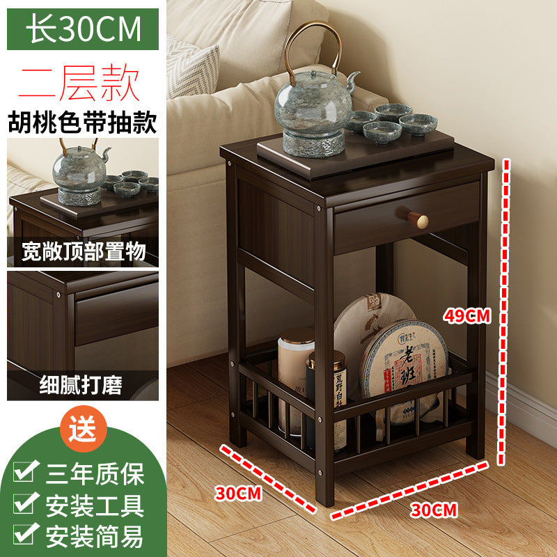 简易小茶几柜小桌子茶水间移动茶台客厅家用茶杯具泡茶桌简约现代Simple small tea cabinet, small table, tea corner, portable tea stand, living room, home use, teacup set, tea-making table, minimalist and modern