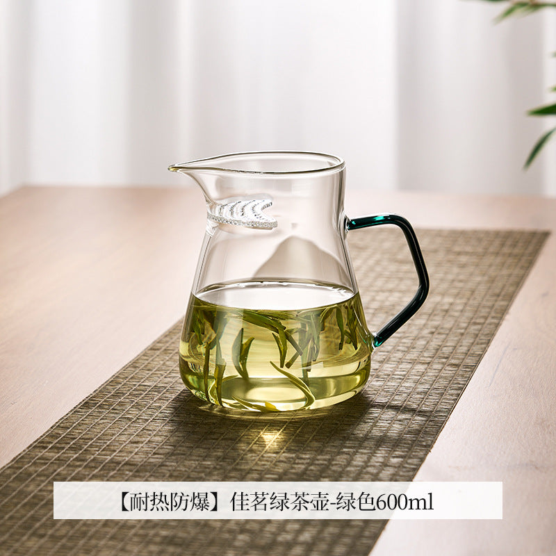 捷安玺茶水分离泡茶壶耐高温煮茶壶家用烧水壶高硼硅玻璃滤茶水壶Tea-Water Separation Teapot, Heat-Resistant Tea Kettle, Household Kettle, High-Borosilicate Glass Tea Strainer Kettle