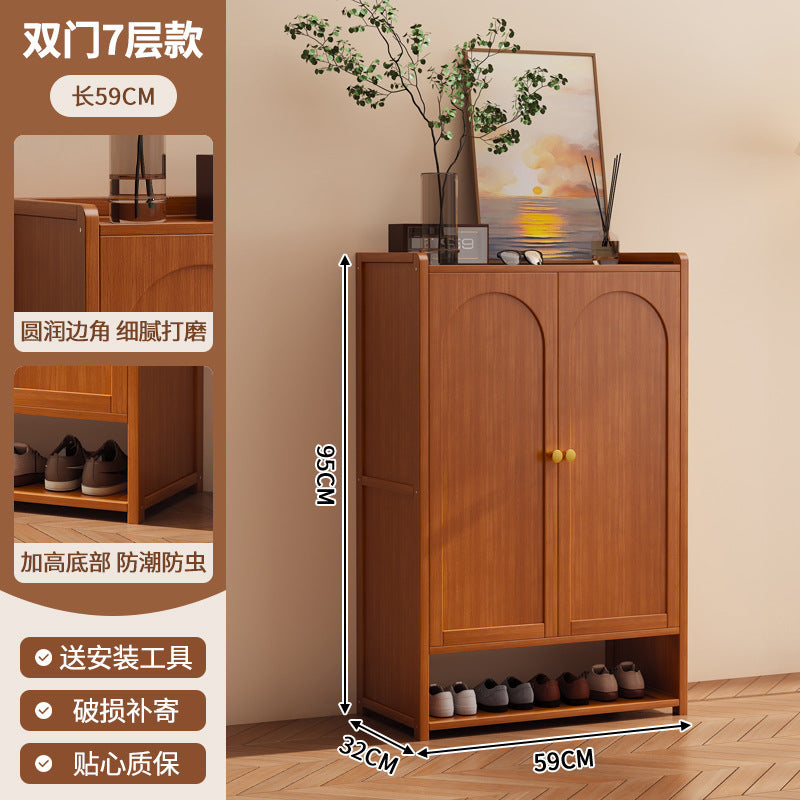 鞋柜家用门口一体多层简易玄关收纳置物架轻奢家居大容量防尘鞋架Shoe Cabinet: Simple, Multi-Tiered All-in-One Entryway Storage Unit for the Home – Light Luxury Style, Large Capacity, Dust-Proof Shoe Rack