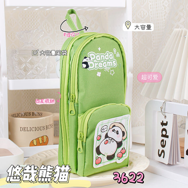 儿童笔袋4层大容量文具设计感小学生文具袋多层收纳袋子Children's Pencil Case: 4-Compartment, Large-Capacity, Stylish Design, Elementary School Student Stationery Bag, Multi-Compartment Storage Bag