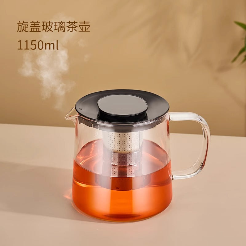 可拆卸茶壶玻璃耐高温围炉煮茶器大烧水壶泡茶专用煮茶壶Detachable Glass Teapot, Heat-Resistant, For Boiling Tea Over a Fire, Large Kettle, Specially Designed for Brewing Tea