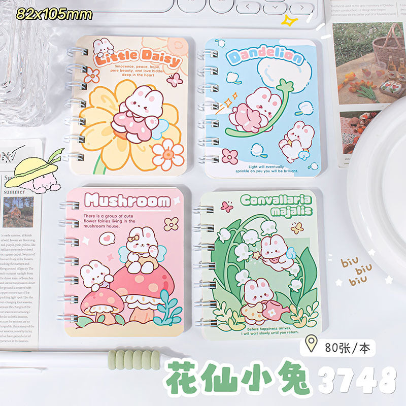 A7线圈本速写本线圈本不割手可爱少女卡通口袋便携学生记事本A7 Spiral-Bound Sketchbook—Cute, Cartoon-Style, Pocket-Sized, Portable Student Notebook That Won’t Cut Your Hands