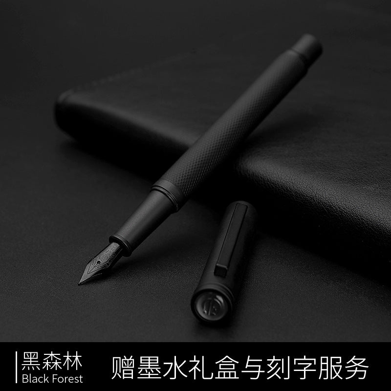工厂批发弘典钢笔礼品笔商务礼盒装金属笔定制logo刻字黑森林1850Factory wholesale: Hongdian fountain pens, gift pens, business gift sets, metal pens, customised with logo engraving, Black Forest 1850