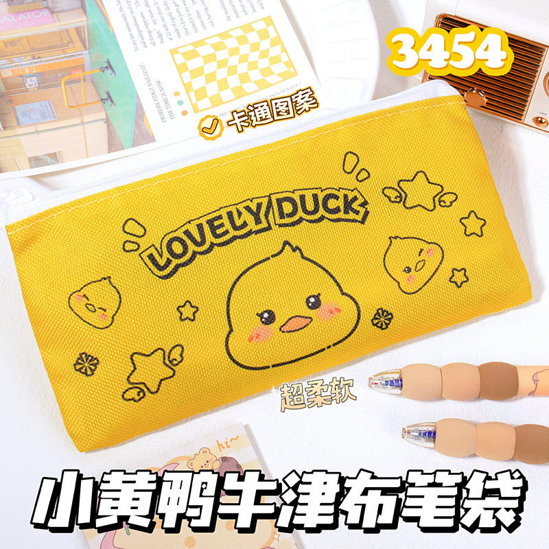 卡通牛津布单层笔袋小学生文具盒男孩款女孩铅笔盒文具袋Cartoon Oxford Cloth Single-Layer Pencil Case for Elementary School Students—Pencil Case for Boys and Girls