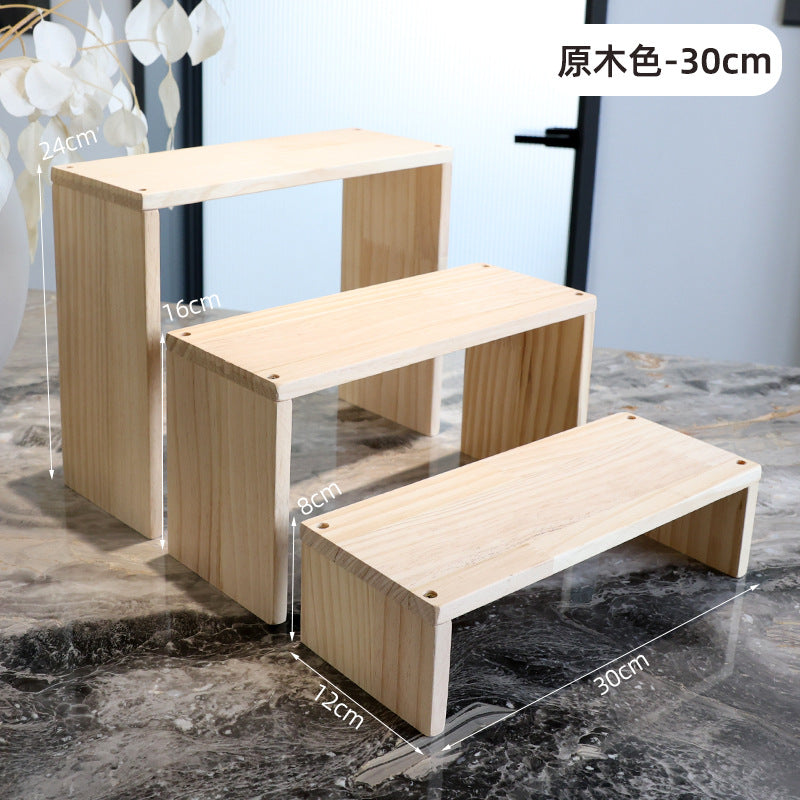 12CM宽度复古碳化木质展示架花架收纳博古架绿植盆栽茶杯茶具文玩12 cm wide vintage carbonised wood display stand, flower stand, storage cabinet and curio cabinet for houseplants, potted plants, teacups, tea sets and collectables