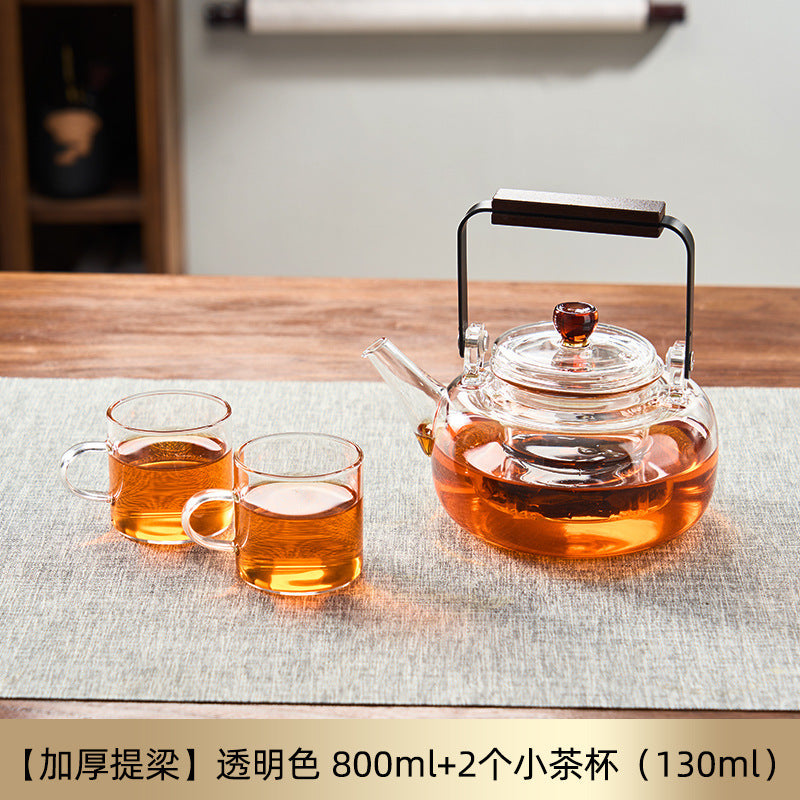 家用电陶炉煮茶器煮茶壶茶具泡茶壶加厚高硼硅玻璃养生茶壶 Home Electric Ceramic Stove Tea Maker, Teapot, Tea Set, Thickened High-Borosilicate Glass Health-Promoting Teapot