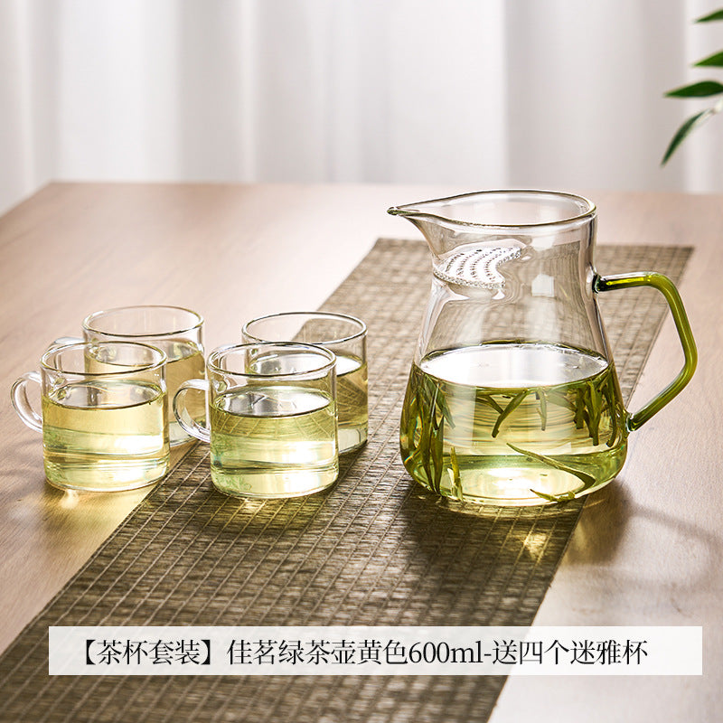 捷安玺茶水分离泡茶壶耐高温煮茶壶家用烧水壶高硼硅玻璃滤茶水壶Tea-Water Separation Teapot, Heat-Resistant Tea Kettle, Household Kettle, High-Borosilicate Glass Tea Strainer Kettle