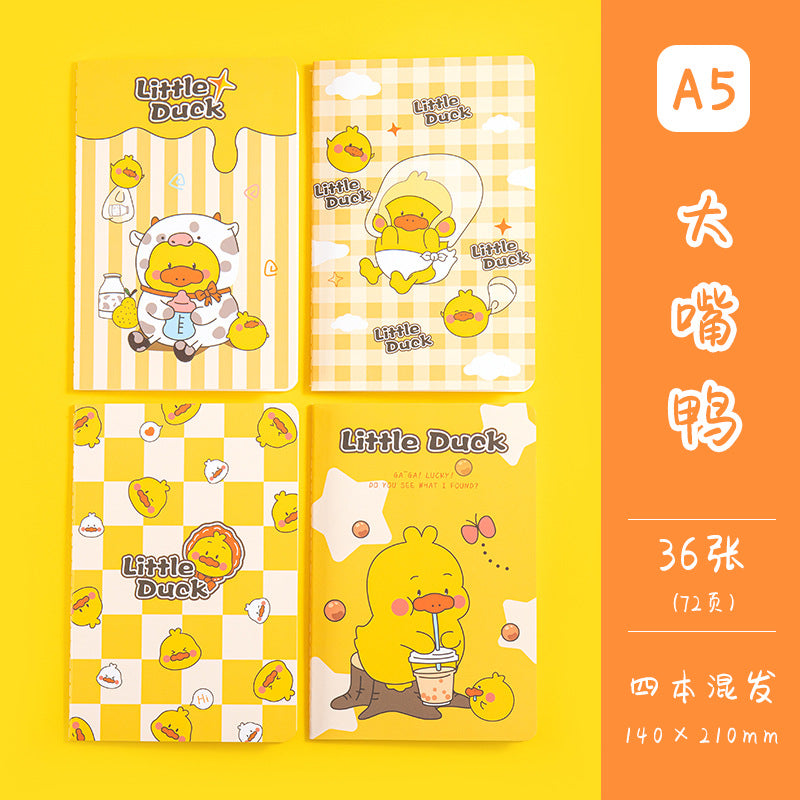 魔卡文化创意A5车线本可爱卡通图案笔记本学生学习文具手帐MoKa Cultural & Creative A5 Stitched Notebook with Cute Cartoon Designs—Student Study Stationery and Planner