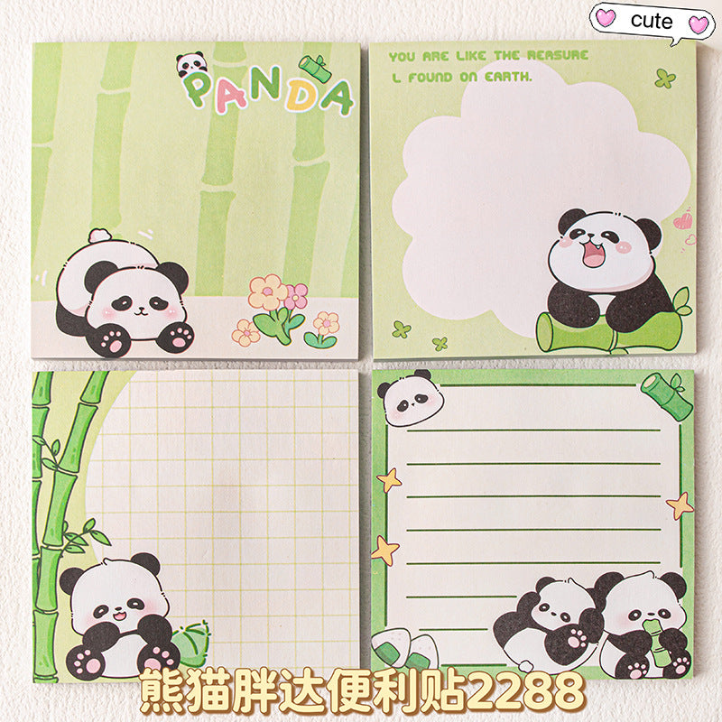 MOKA魔卡卡通可爱7*7便利贴小学生奖品可爱文具可撕粘性留言便签 MOKA Cute 7x7 Sticky Notes—Prizes for Elementary School Students, Cute Stationery, Peel-and-Stick Notes for Messages