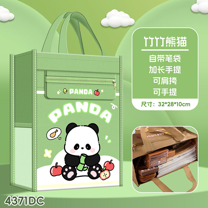 卡皮巴拉补习袋手提袋拎书袋小学生专用试卷文件作业收纳补课包Capybara Tutoring Bag, Tote Bag, Book Bag—Designed for Elementary School Students: For Storing Test Papers, Documents, and Homework