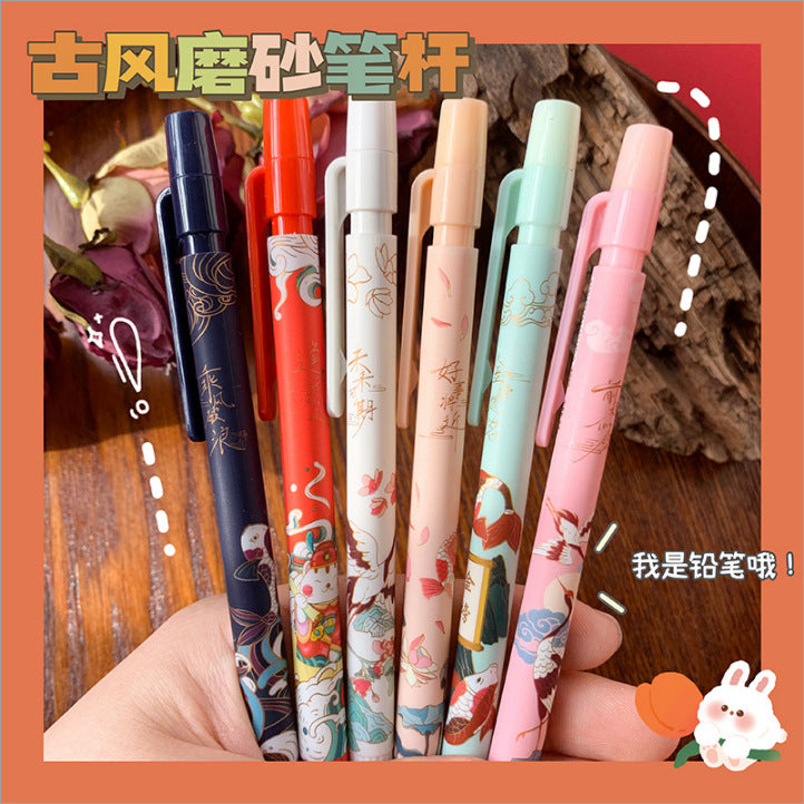 MOKA魔卡自动铅笔卡通不断芯高颜值自动铅按动绘画写字用活动铅笔 MOKA Magic Card Automatic Pencil: Cartoon-Style, Endless Lead, Stylish Design—Perfect for Drawing and Writing