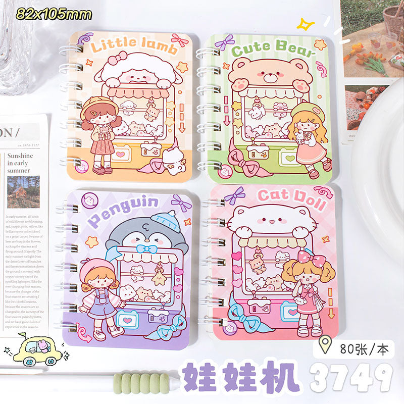 A7线圈本速写本线圈本不割手可爱少女卡通口袋便携学生记事本A7 Spiral-Bound Sketchbook—Cute, Cartoon-Style, Pocket-Sized, Portable Student Notebook That Won’t Cut Your Hands