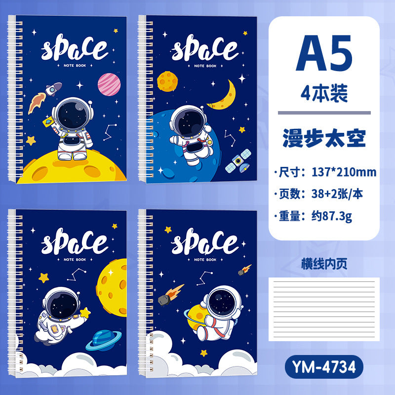 卡通线圈本A5笔记本学生本子高颜值办公文化日记本卡皮巴拉作业本 Cartoon Spiral-Bound A5 Notebook, Student Notebook, Stylish Office & Cultural Diary, Capybara-Themed Homework Notebook