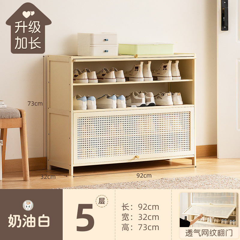 鞋柜家用门口入户鞋架子多层室内新款2025爆款神器简易收纳省空间Shoe cabinet for home use; entryway shoe rack; multi-tiered; new indoor design; best-seller; handy storage solution; space-saving