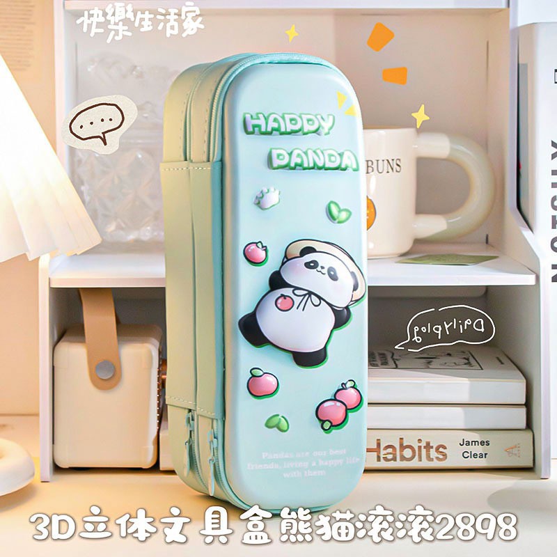 MOKA卡通动漫3D笔盒儿童文具盒可爱学生笔袋大容量创意铅笔盒 MOKA Cartoon 3D Pencil Case for Kids—Cute Student Pencil Case with Large Capacity