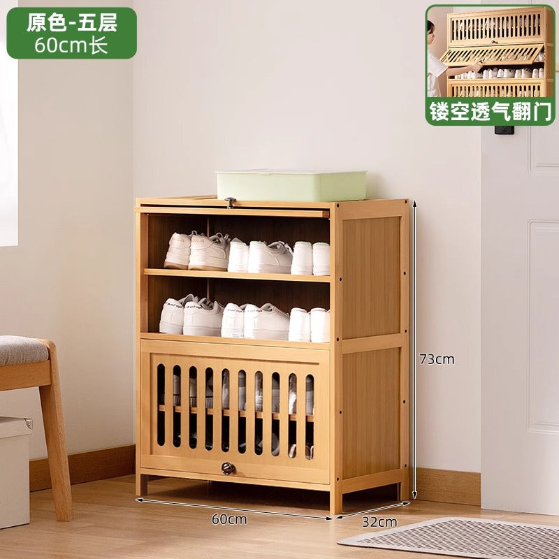 鞋柜家用门口鞋架子多层宿舍简易入户省空间小型出租房用收纳神器Shoe cupboard, home entrance shoe rack, multi-tiered, simple for halls of residence, space-saving, ideal for small rented flats – the ultimate storage solution
