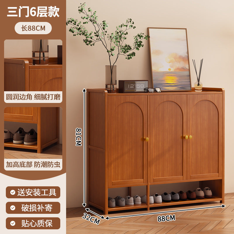 鞋柜家用门口一体多层简易玄关收纳置物架轻奢家居大容量防尘鞋架Shoe Cabinet: Simple, Multi-Tiered All-in-One Entryway Storage Unit for the Home – Light Luxury Style, Large Capacity, Dust-Proof Shoe Rack