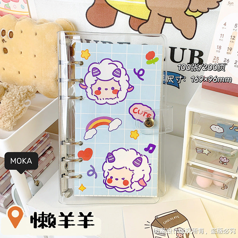 MOKA少女心手账本套装素材大礼包高颜值活页线圈本学生女生笔记本MOKA Girly Planner Set: A Huge Bundle of Materials—Stylish Spiral-Bound Notebook for Students and Girls