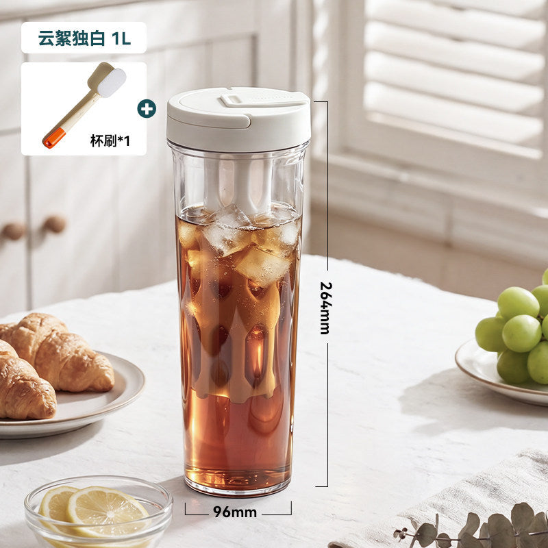 大容量冰箱冷萃咖啡壶花果茶冷泡壶黑咖啡冷水壶便携水杯冰滴壶Large-Capacity Refrigerator, Cold-Brew Coffee Maker, Flower & Fruit Tea Infuser, Cold-Brew Pitcher, Black Coffee Pitcher, Portable Water Bottle, Ice Drip Coffee Maker