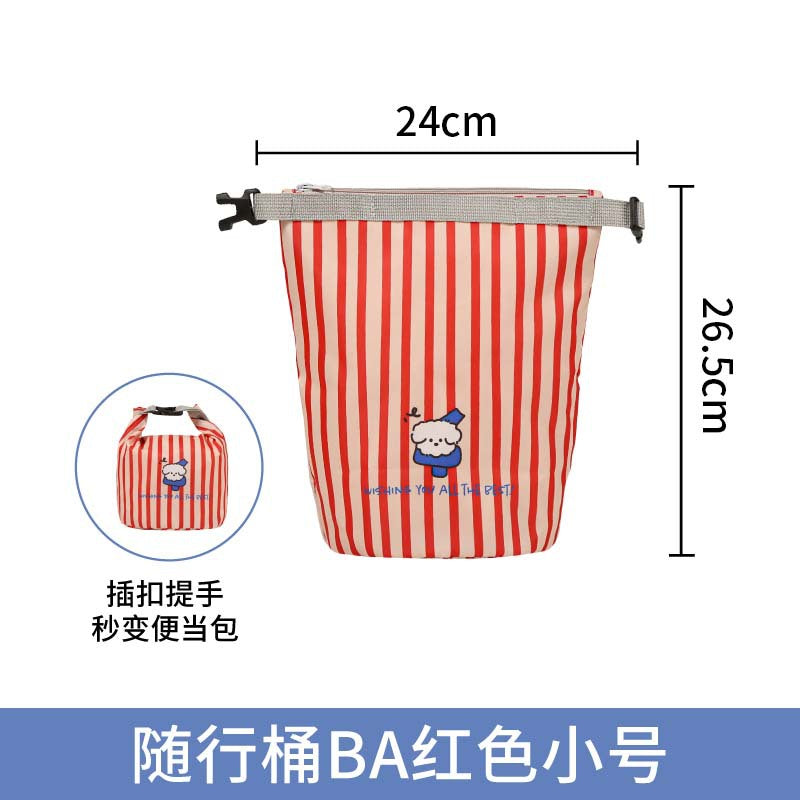 化妆品收纳包旅行必备防水洗护套装便携式卡通手提收纳袋洗漱包Cosmetics Organiser Bag – Essential for Travel: Waterproof Toiletries Set, Portable Cartoon-Printed Handbag, Toiletries Bag