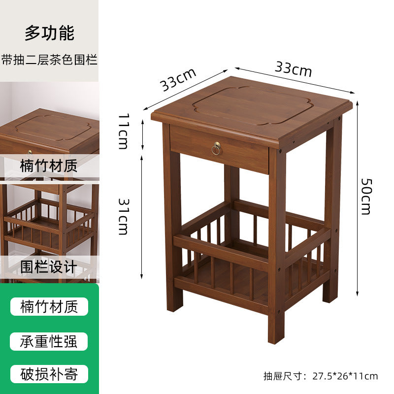客厅沙发边柜小茶几麻将桌边角几小方桌置物架茶桌茶台边茶叶柜子Living room sofa sideboard, small coffee table, mahjong table, corner table, small square table, storage rack, tea table, tea stand, tea cabinet