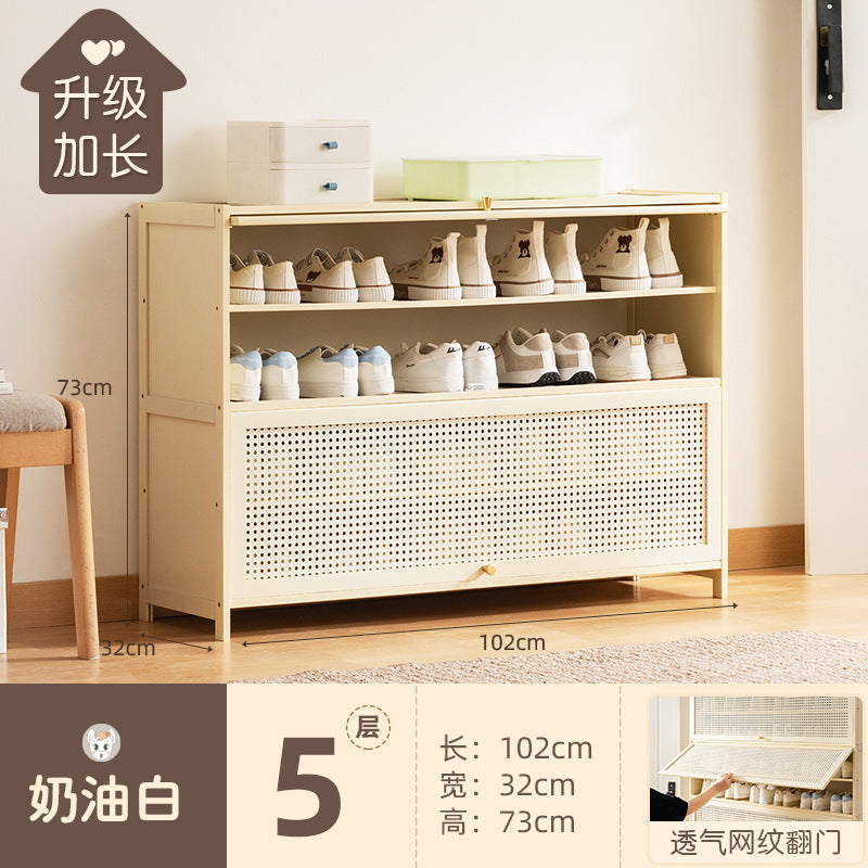 鞋柜家用门口入户鞋架子多层室内新款2025爆款神器简易收纳省空间Shoe cabinet for home use; entryway shoe rack; multi-tiered; new indoor design; best-seller; handy storage solution; space-saving
