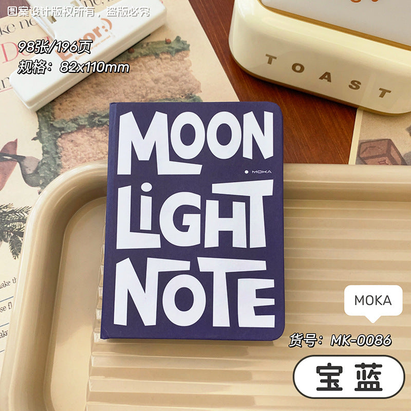 MOKA口袋本A7复古笔记小本子便携随身单词本小号迷你横线记事本 MOKA Pocket Notebook A7 Retro Notebook, Compact and Portable Vocabulary Notebook, Small Mini Lined Notepad