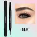 爆品自动旋转双头三角眉笔4色盒装防水防汗批发Best-selling Automatic Rotating Double-Ended Triangular Eyebrow Pencil, 4-Colour Set, Waterproof and Sweat-Resistant – Wholesale