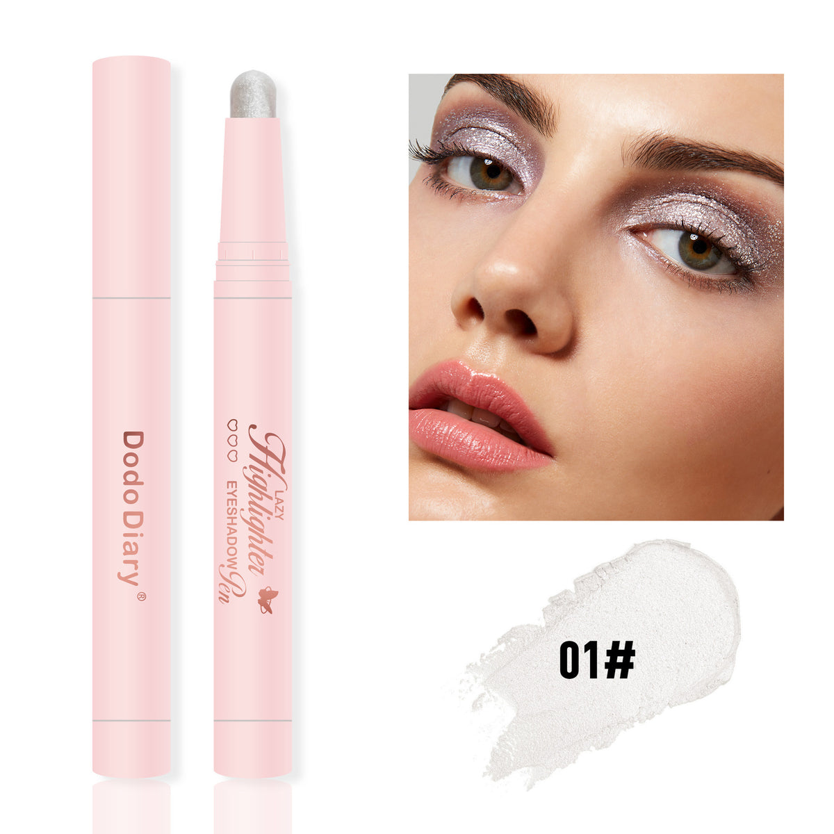 跨境专供高光修容眼影笔棒珠光细闪卧蚕彩妆TK TEMU爆款 Cross-border Exclusive Highlighter & Contour Eyeshadow Stick with Pearlescent Shimmer for Under-Eye Area – TK TEMU Best-Seller